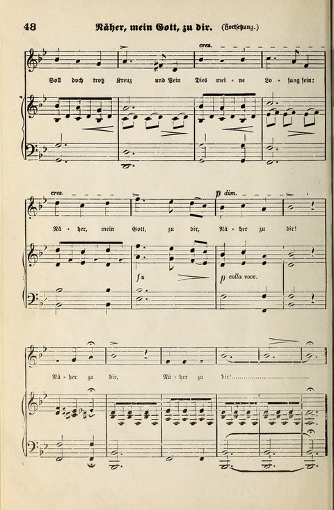 Unser Kirchenchor: eine Sammlung geistlicher Lieder für gemischten Chor page 48