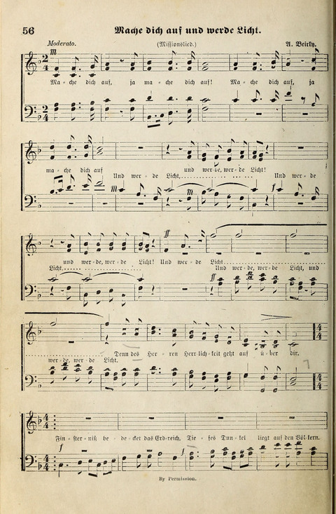 Unser Kirchenchor: eine Sammlung geistlicher Lieder für gemischten Chor page 56