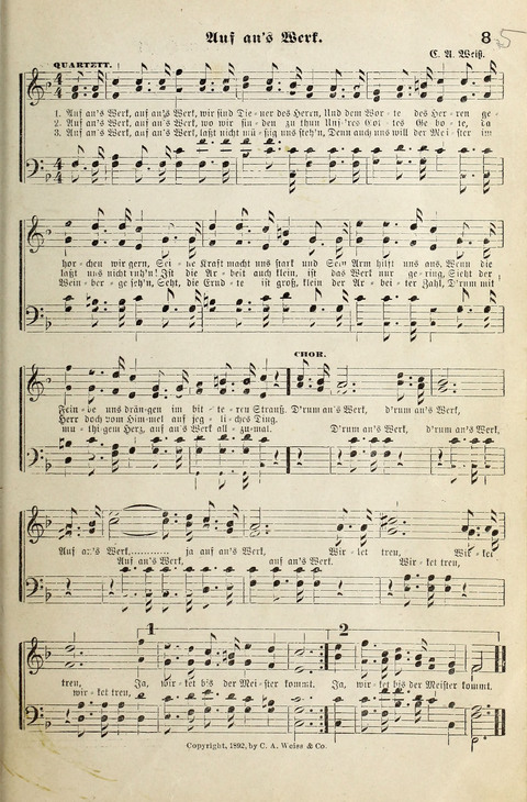 Unser Kirchenchor: eine Sammlung geistlicher Lieder für gemischten Chor page 85