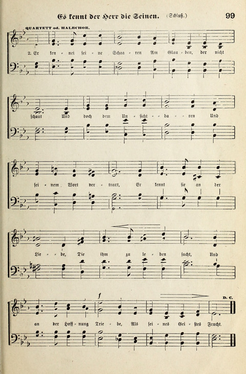 Unser Kirchenchor: eine Sammlung geistlicher Lieder für gemischten Chor page 99