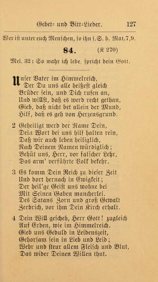 Unparteiische Liedersammlung: zum Gebrauch beim Oeffentlichen Gottesdienst und zur häuslichen Erbauung. (Revidirt und vermehrt) page 127