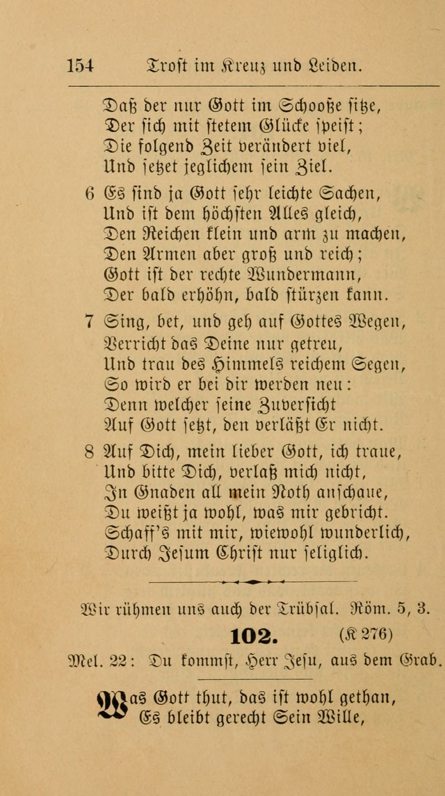 Unparteiische Liedersammlung: zum Gebrauch beim Oeffentlichen Gottesdienst und zur häuslichen Erbauung. (Revidirt und vermehrt) page 154