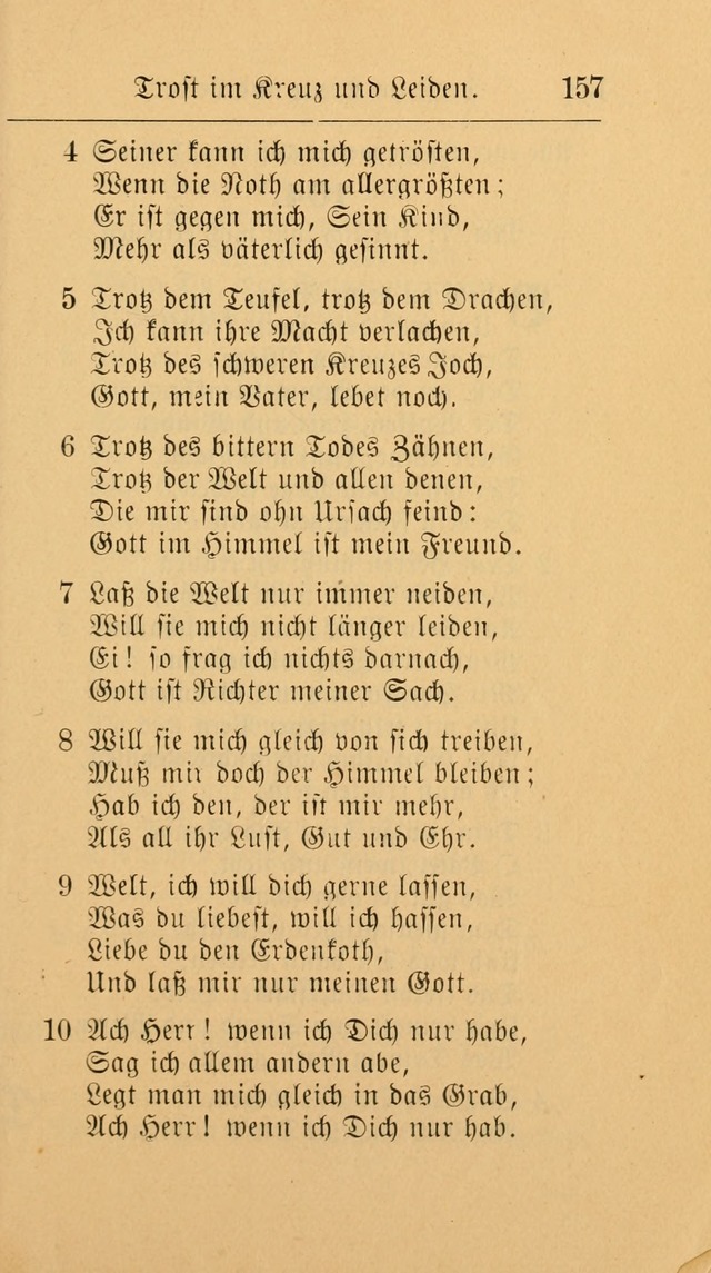 Unparteiische Liedersammlung: zum Gebrauch beim Oeffentlichen Gottesdienst und zur häuslichen Erbauung. (Revidirt und vermehrt) page 157