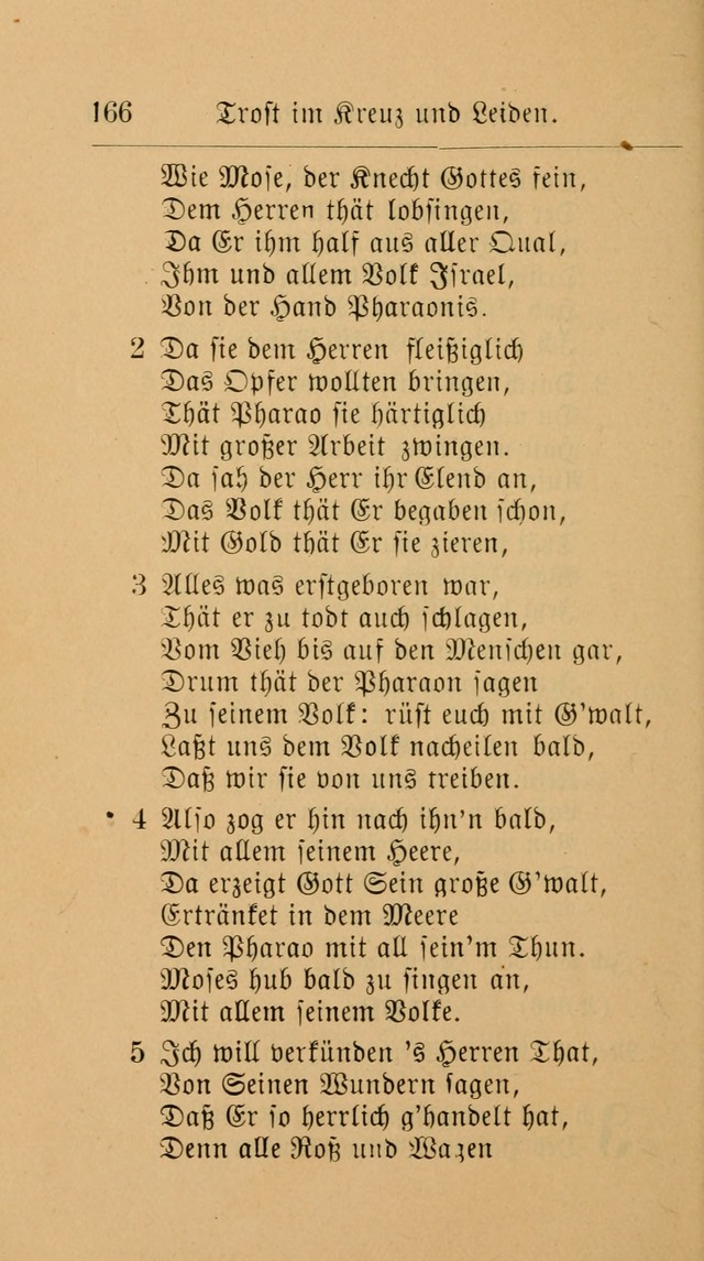 Unparteiische Liedersammlung: zum Gebrauch beim Oeffentlichen Gottesdienst und zur häuslichen Erbauung. (Revidirt und vermehrt) page 166