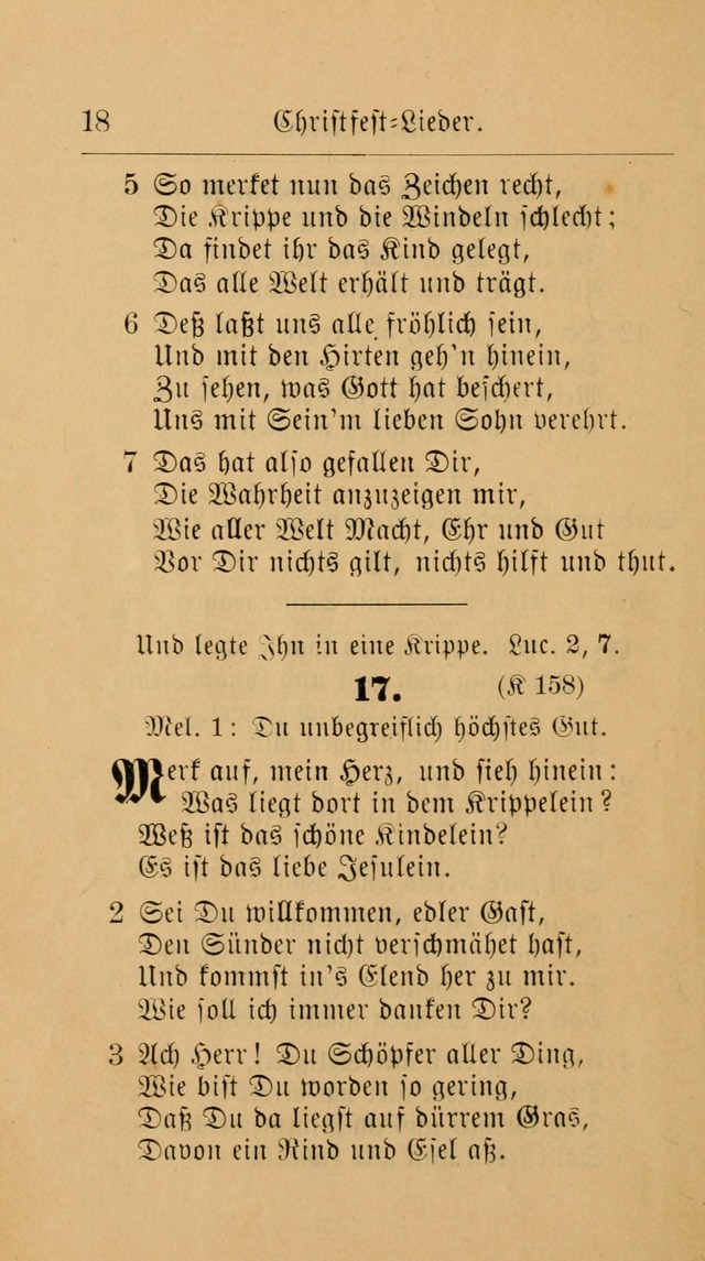 Unparteiische Liedersammlung: zum Gebrauch beim Oeffentlichen Gottesdienst und zur häuslichen Erbauung. (Revidirt und vermehrt) page 18