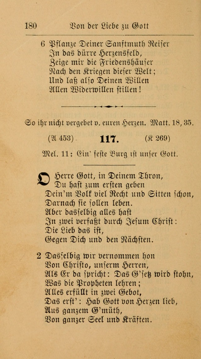 Unparteiische Liedersammlung: zum Gebrauch beim Oeffentlichen Gottesdienst und zur häuslichen Erbauung. (Revidirt und vermehrt) page 180