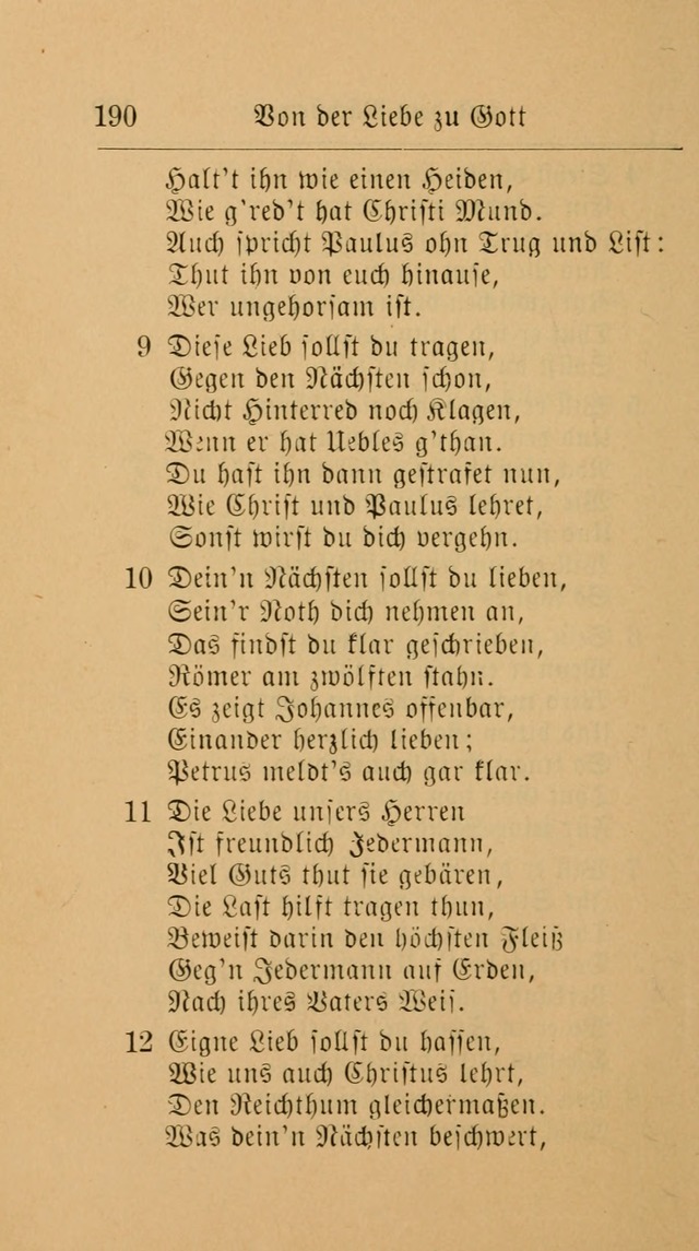 Unparteiische Liedersammlung: zum Gebrauch beim Oeffentlichen Gottesdienst und zur häuslichen Erbauung. (Revidirt und vermehrt) page 190