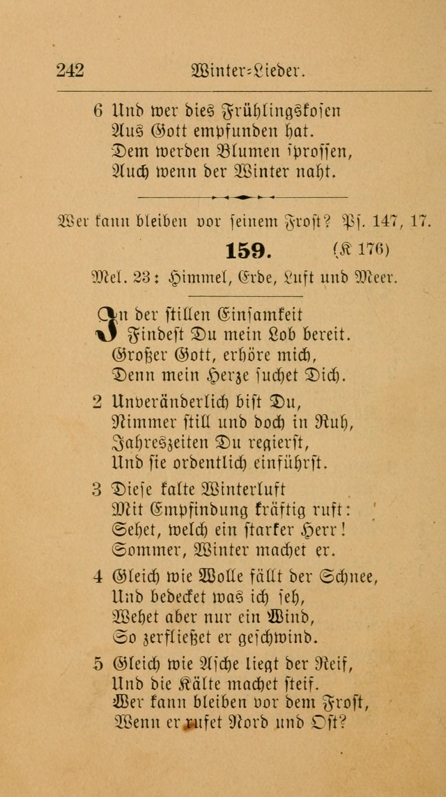 Unparteiische Liedersammlung: zum Gebrauch beim Oeffentlichen Gottesdienst und zur häuslichen Erbauung. (Revidirt und vermehrt) page 250