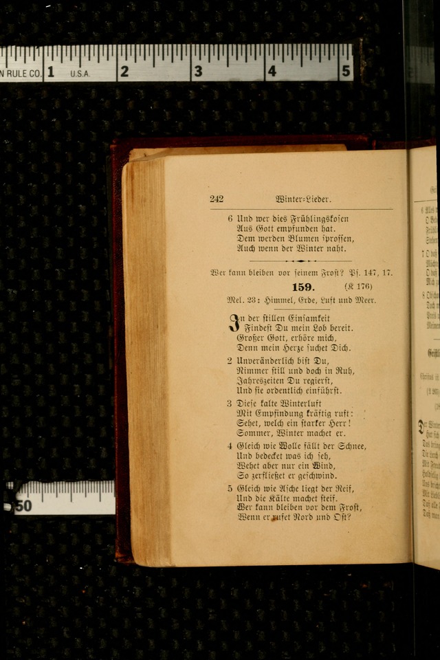 Unparteiische Liedersammlung: zum Gebrauch beim Oeffentlichen Gottesdienst und zur häuslichen Erbauung. (Revidirt und vermehrt) page 252