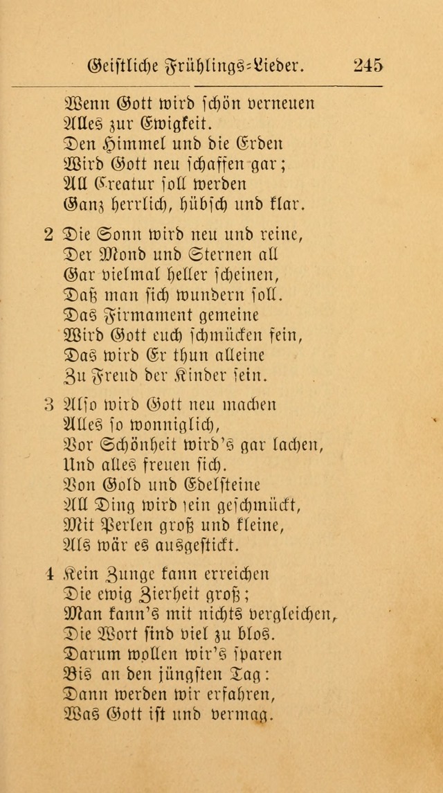 Unparteiische Liedersammlung: zum Gebrauch beim Oeffentlichen Gottesdienst und zur häuslichen Erbauung. (Revidirt und vermehrt) page 255