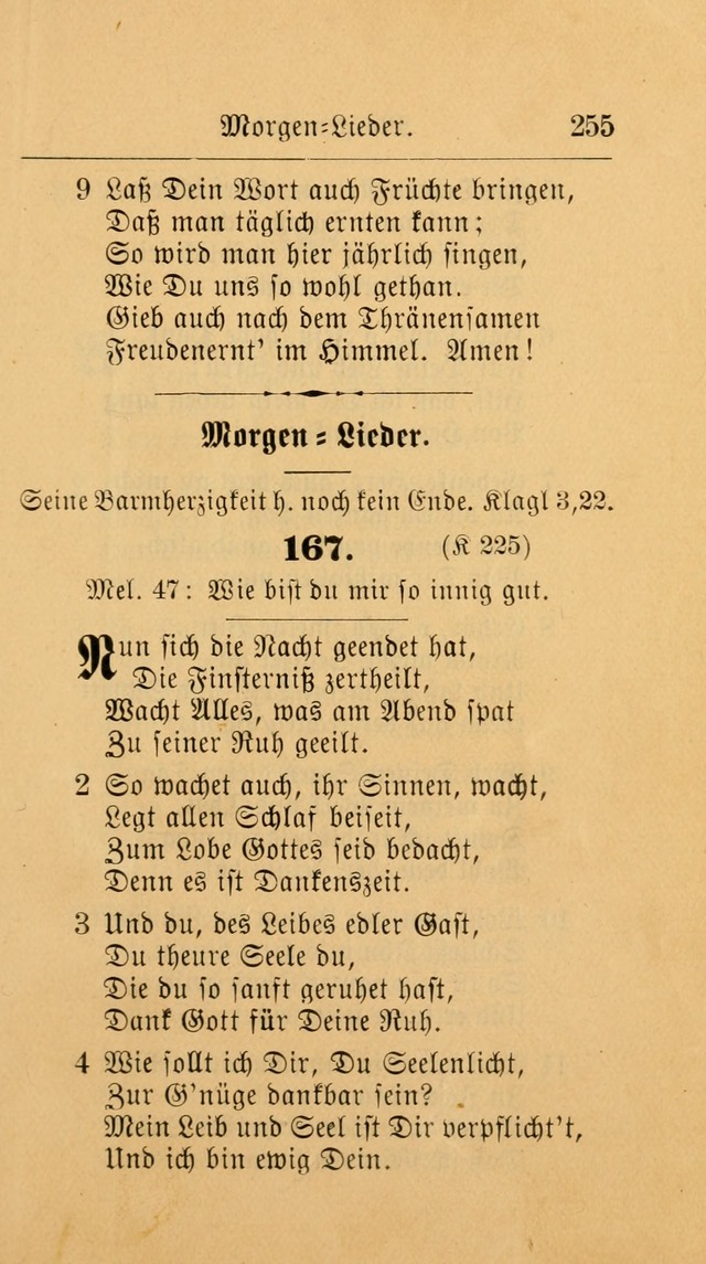 Unparteiische Liedersammlung: zum Gebrauch beim Oeffentlichen Gottesdienst und zur häuslichen Erbauung. (Revidirt und vermehrt) page 265