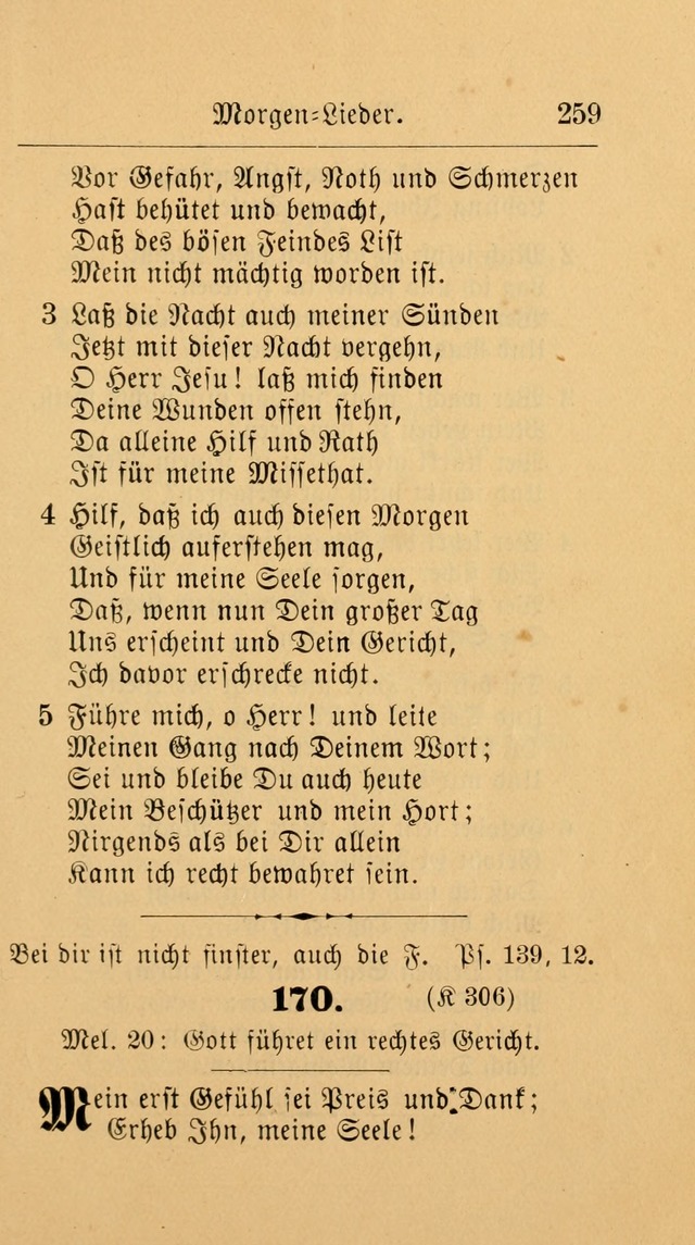 Unparteiische Liedersammlung: zum Gebrauch beim Oeffentlichen Gottesdienst und zur häuslichen Erbauung. (Revidirt und vermehrt) page 269