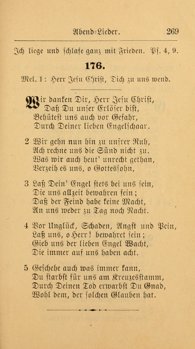 Unparteiische Liedersammlung: zum Gebrauch beim Oeffentlichen Gottesdienst und zur häuslichen Erbauung. (Revidirt und vermehrt) page 279