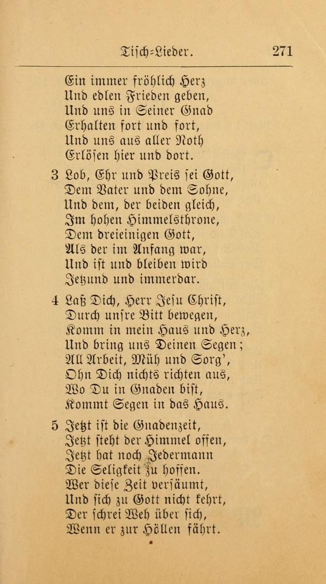 Unparteiische Liedersammlung: zum Gebrauch beim Oeffentlichen Gottesdienst und zur häuslichen Erbauung. (Revidirt und vermehrt) page 281