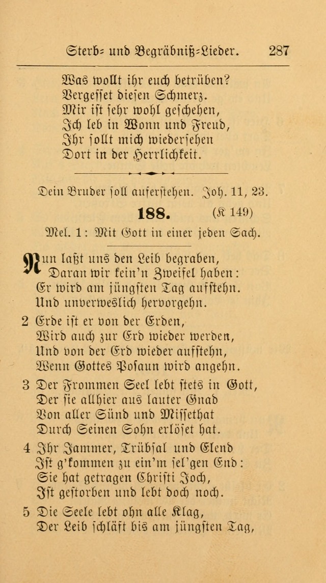 Unparteiische Liedersammlung: zum Gebrauch beim Oeffentlichen Gottesdienst und zur häuslichen Erbauung. (Revidirt und vermehrt) page 299