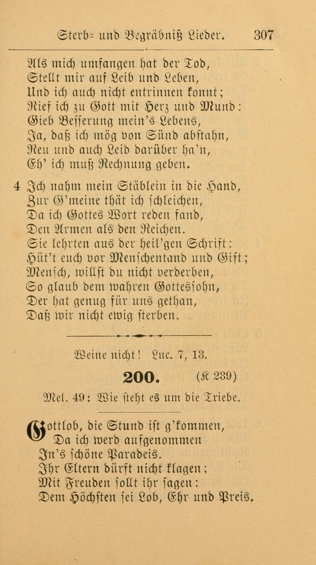 Unparteiische Liedersammlung: zum Gebrauch beim Oeffentlichen Gottesdienst und zur häuslichen Erbauung. (Revidirt und vermehrt) page 319