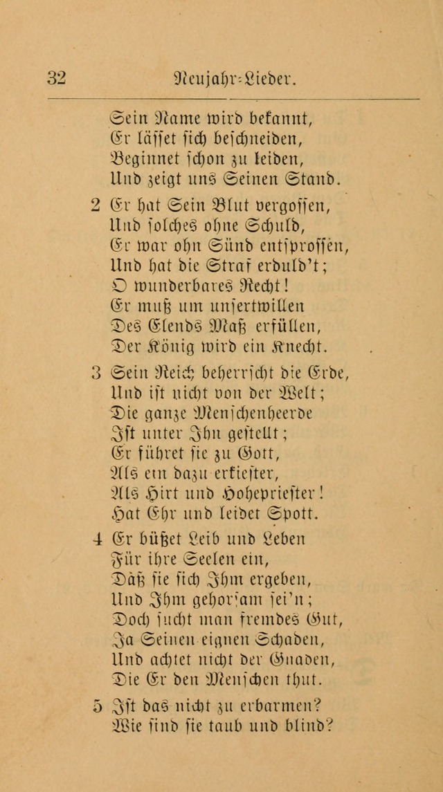 Unparteiische Liedersammlung: zum Gebrauch beim Oeffentlichen Gottesdienst und zur häuslichen Erbauung. (Revidirt und vermehrt) page 32