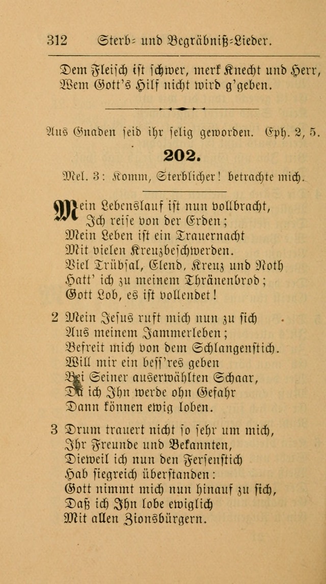 Unparteiische Liedersammlung: zum Gebrauch beim Oeffentlichen Gottesdienst und zur häuslichen Erbauung. (Revidirt und vermehrt) page 324