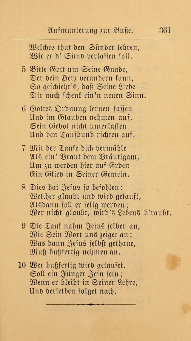 Unparteiische Liedersammlung: zum Gebrauch beim Oeffentlichen Gottesdienst und zur häuslichen Erbauung. (Revidirt und vermehrt) page 373