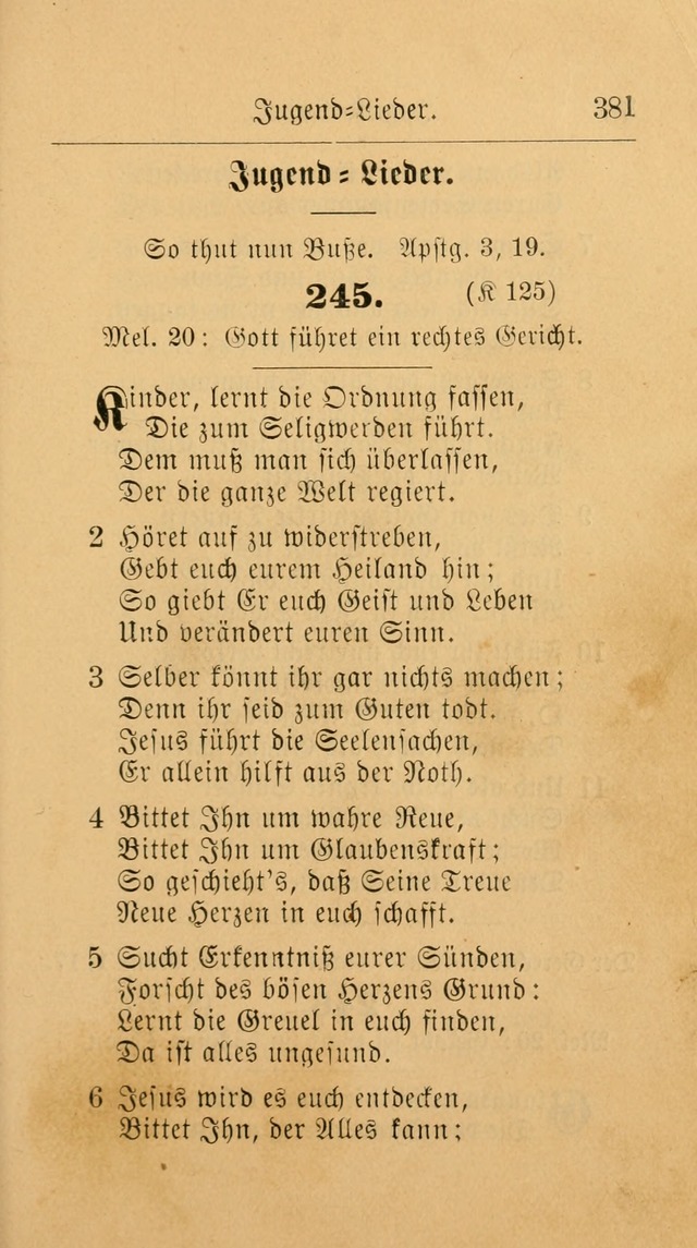 Unparteiische Liedersammlung: zum Gebrauch beim Oeffentlichen Gottesdienst und zur häuslichen Erbauung. (Revidirt und vermehrt) page 393