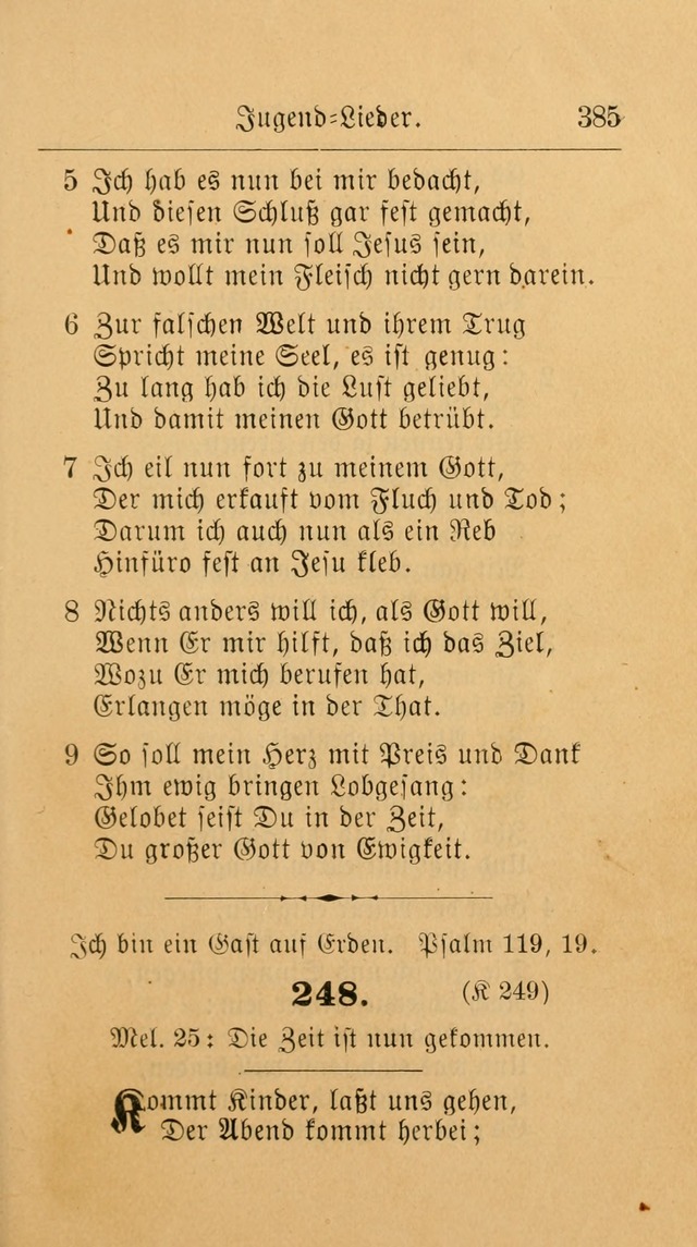 Unparteiische Liedersammlung: zum Gebrauch beim Oeffentlichen Gottesdienst und zur häuslichen Erbauung. (Revidirt und vermehrt) page 397