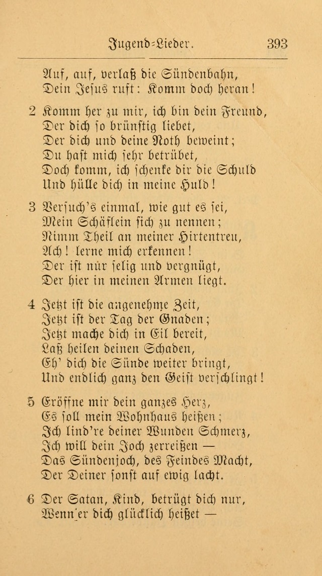 Unparteiische Liedersammlung: zum Gebrauch beim Oeffentlichen Gottesdienst und zur häuslichen Erbauung. (Revidirt und vermehrt) page 405