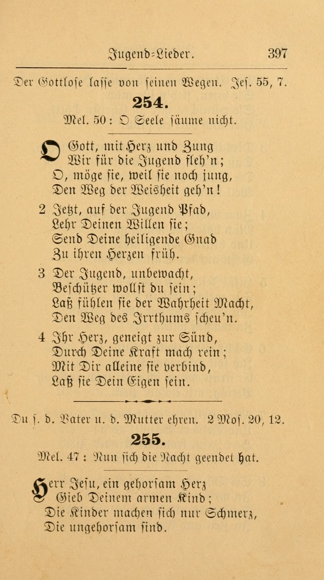 Unparteiische Liedersammlung: zum Gebrauch beim Oeffentlichen Gottesdienst und zur häuslichen Erbauung. (Revidirt und vermehrt) page 409