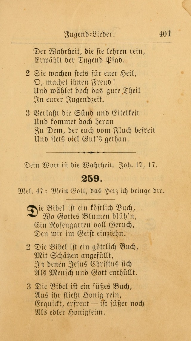 Unparteiische Liedersammlung: zum Gebrauch beim Oeffentlichen Gottesdienst und zur häuslichen Erbauung. (Revidirt und vermehrt) page 413