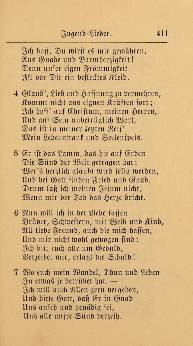 Unparteiische Liedersammlung: zum Gebrauch beim Oeffentlichen Gottesdienst und zur häuslichen Erbauung. (Revidirt und vermehrt) page 423