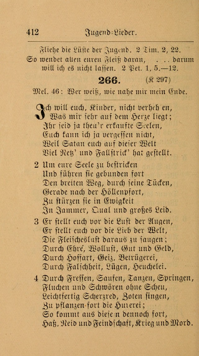 Unparteiische Liedersammlung: zum Gebrauch beim Oeffentlichen Gottesdienst und zur häuslichen Erbauung. (Revidirt und vermehrt) page 424