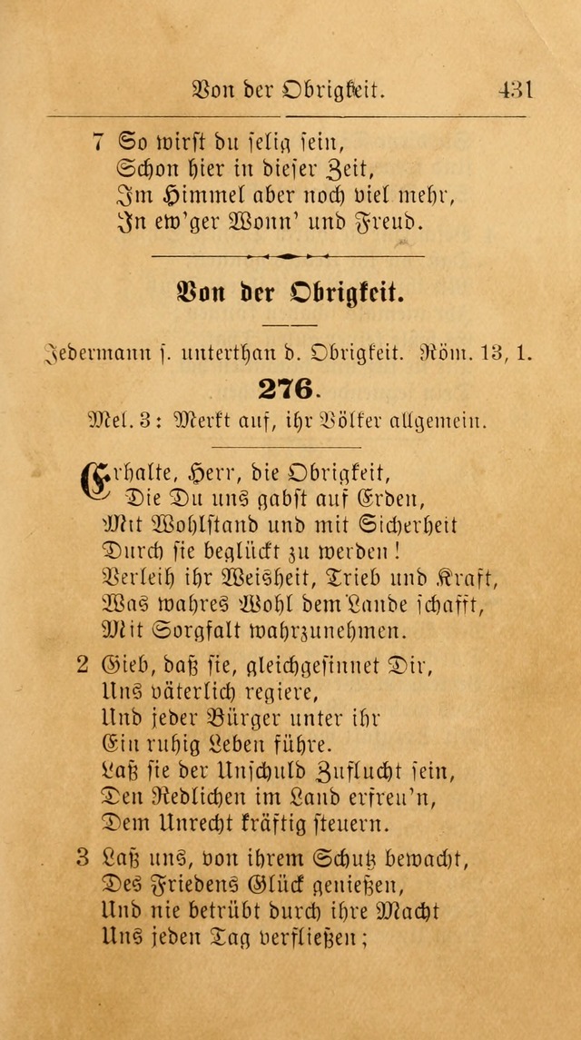 Unparteiische Liedersammlung: zum Gebrauch beim Oeffentlichen Gottesdienst und zur häuslichen Erbauung. (Revidirt und vermehrt) page 443