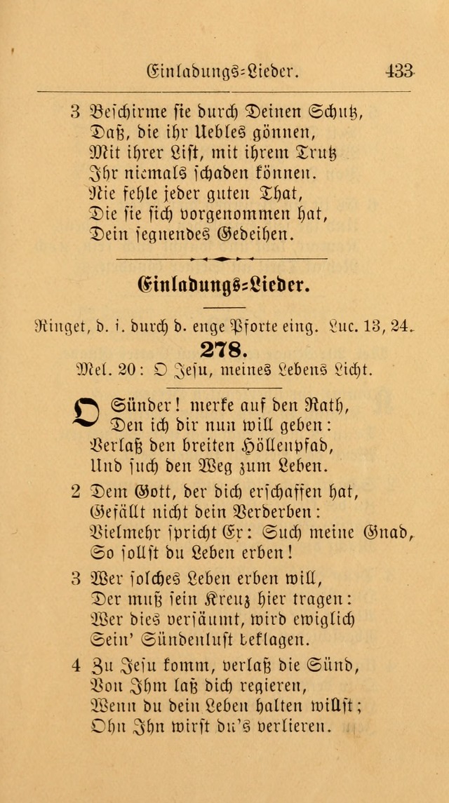 Unparteiische Liedersammlung: zum Gebrauch beim Oeffentlichen Gottesdienst und zur häuslichen Erbauung. (Revidirt und vermehrt) page 445