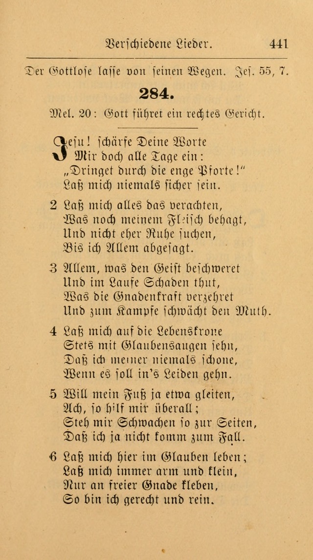 Unparteiische Liedersammlung: zum Gebrauch beim Oeffentlichen Gottesdienst und zur häuslichen Erbauung. (Revidirt und vermehrt) page 453