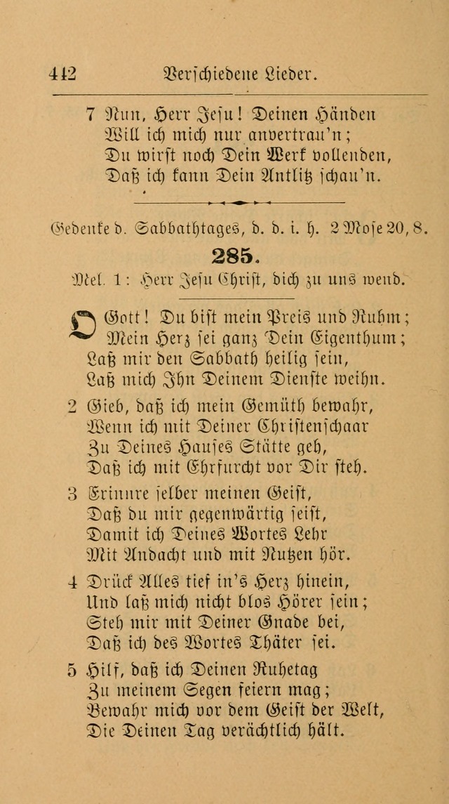 Unparteiische Liedersammlung: zum Gebrauch beim Oeffentlichen Gottesdienst und zur häuslichen Erbauung. (Revidirt und vermehrt) page 454