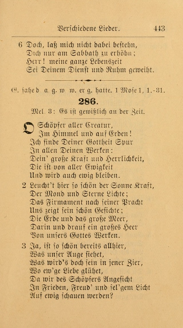 Unparteiische Liedersammlung: zum Gebrauch beim Oeffentlichen Gottesdienst und zur häuslichen Erbauung. (Revidirt und vermehrt) page 455