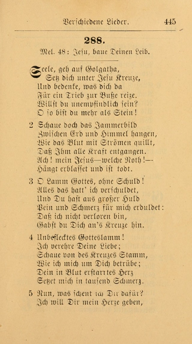 Unparteiische Liedersammlung: zum Gebrauch beim Oeffentlichen Gottesdienst und zur häuslichen Erbauung. (Revidirt und vermehrt) page 457