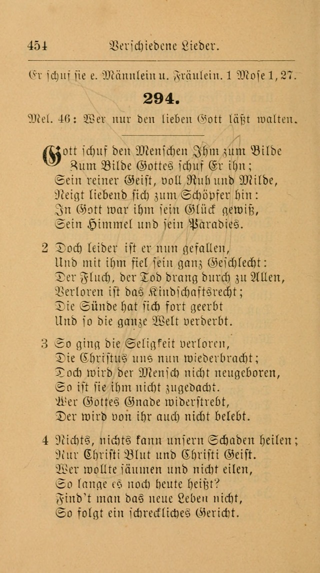 Unparteiische Liedersammlung: zum Gebrauch beim Oeffentlichen Gottesdienst und zur häuslichen Erbauung. (Revidirt und vermehrt) page 466