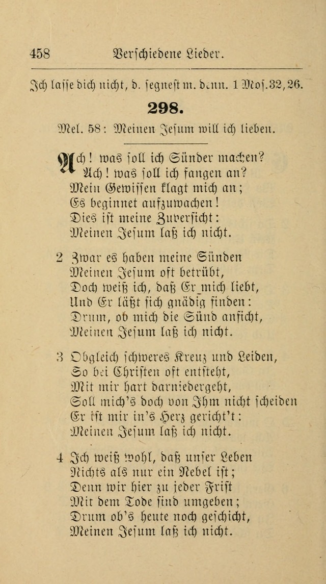 Unparteiische Liedersammlung: zum Gebrauch beim Oeffentlichen Gottesdienst und zur häuslichen Erbauung. (Revidirt und vermehrt) page 470