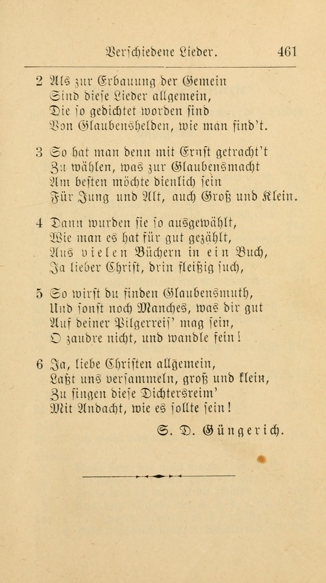 Unparteiische Liedersammlung: zum Gebrauch beim Oeffentlichen Gottesdienst und zur häuslichen Erbauung. (Revidirt und vermehrt) page 473