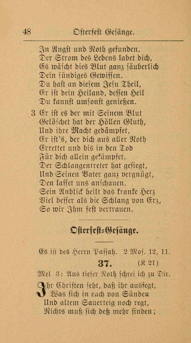 Unparteiische Liedersammlung: zum Gebrauch beim Oeffentlichen Gottesdienst und zur häuslichen Erbauung. (Revidirt und vermehrt) page 48