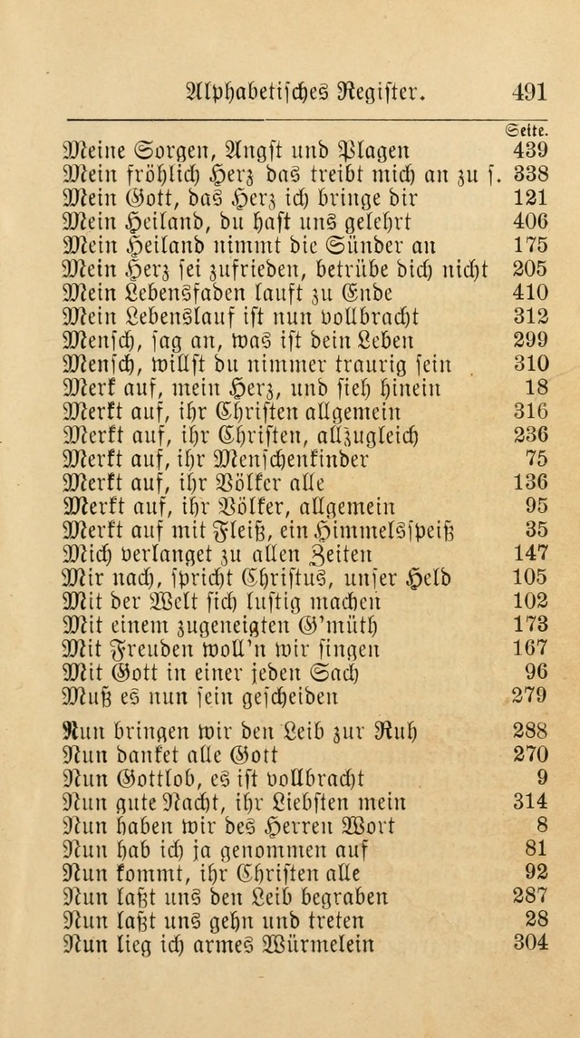 Unparteiische Liedersammlung: zum Gebrauch beim Oeffentlichen Gottesdienst und zur häuslichen Erbauung. (Revidirt und vermehrt) page 503