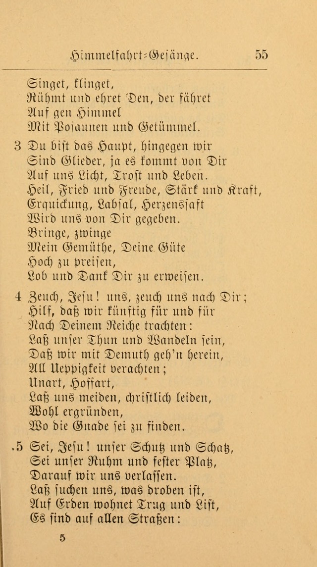 Unparteiische Liedersammlung: zum Gebrauch beim Oeffentlichen Gottesdienst und zur häuslichen Erbauung. (Revidirt und vermehrt) page 55