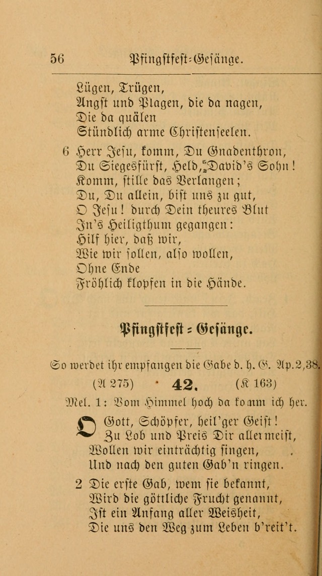 Unparteiische Liedersammlung: zum Gebrauch beim Oeffentlichen Gottesdienst und zur häuslichen Erbauung. (Revidirt und vermehrt) page 56