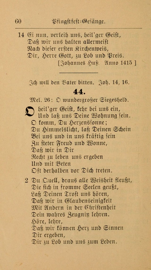 Unparteiische Liedersammlung: zum Gebrauch beim Oeffentlichen Gottesdienst und zur häuslichen Erbauung. (Revidirt und vermehrt) page 60