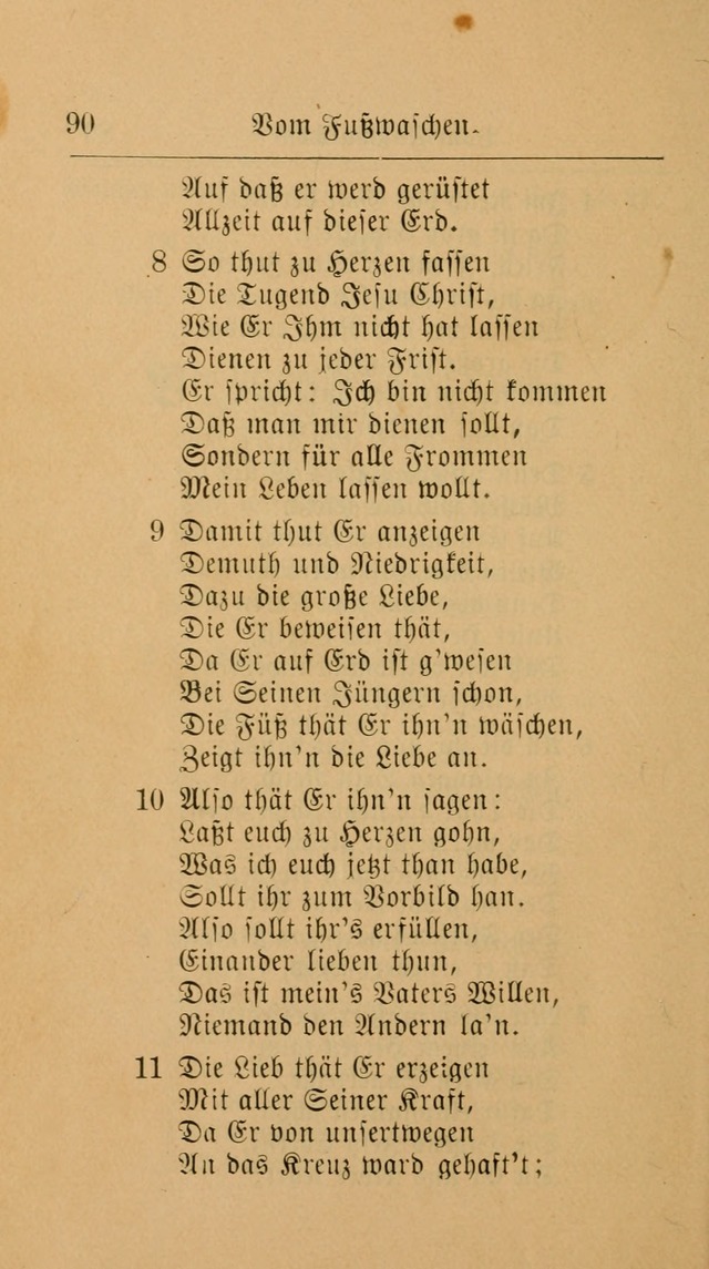 Unparteiische Liedersammlung: zum Gebrauch beim Oeffentlichen Gottesdienst und zur häuslichen Erbauung. (Revidirt und vermehrt) page 90