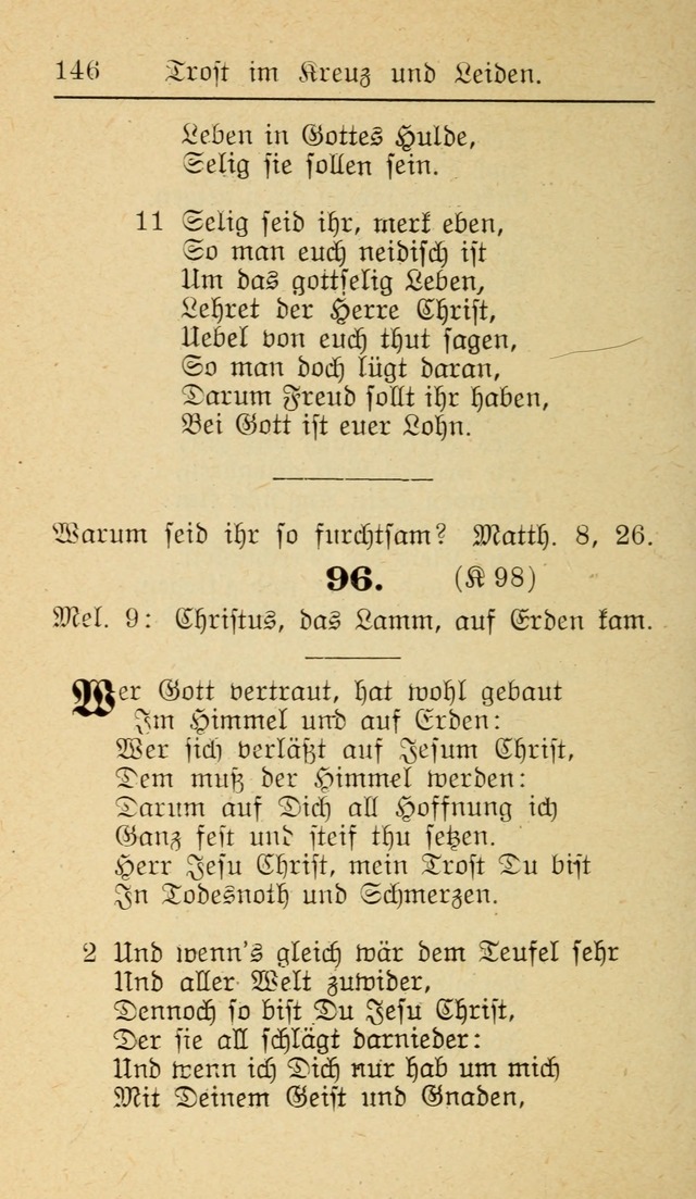 Unparteiische Liedersammlung zum Gebrauch beim Oeffentliche Gottesdienst und zur Häuslichen Erbauung (Revidirt und vehmehrt) page 146