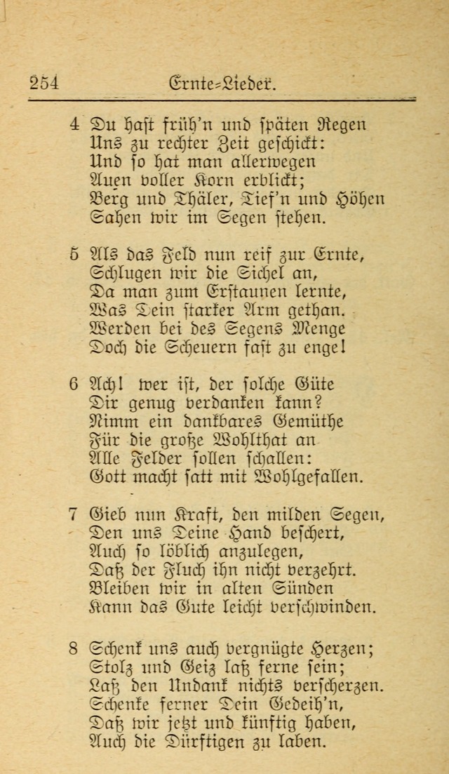 Unparteiische Liedersammlung zum Gebrauch beim Oeffentliche Gottesdienst und zur Häuslichen Erbauung (Revidirt und vehmehrt) page 254