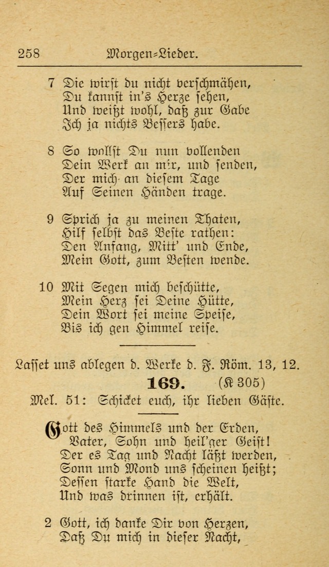 Unparteiische Liedersammlung zum Gebrauch beim Oeffentliche Gottesdienst und zur Häuslichen Erbauung (Revidirt und vehmehrt) page 258