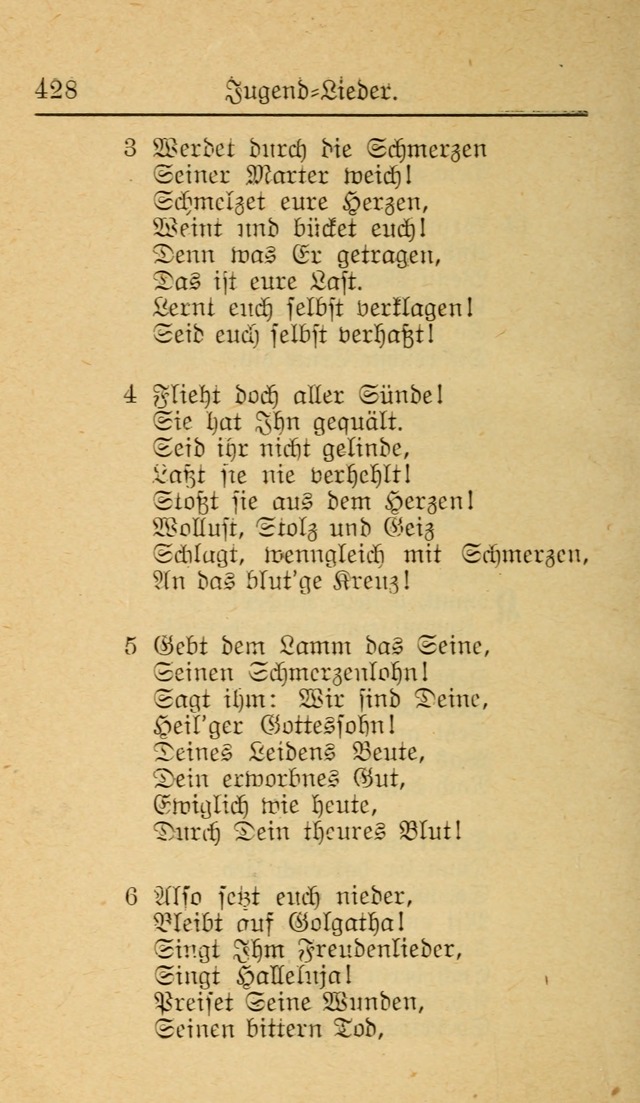 Unparteiische Liedersammlung zum Gebrauch beim Oeffentliche Gottesdienst und zur Häuslichen Erbauung (Revidirt und vehmehrt) page 428