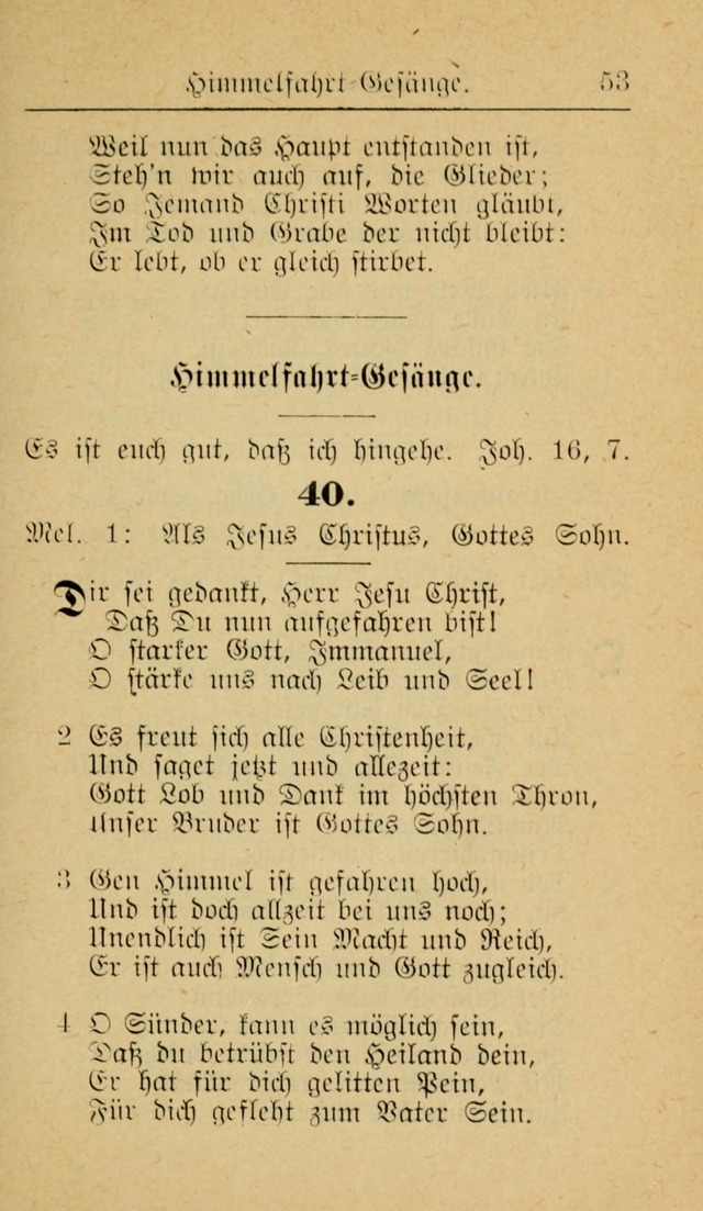 Unparteiische Liedersammlung zum Gebrauch beim Oeffentliche Gottesdienst und zur Häuslichen Erbauung (Revidirt und vehmehrt) page 53